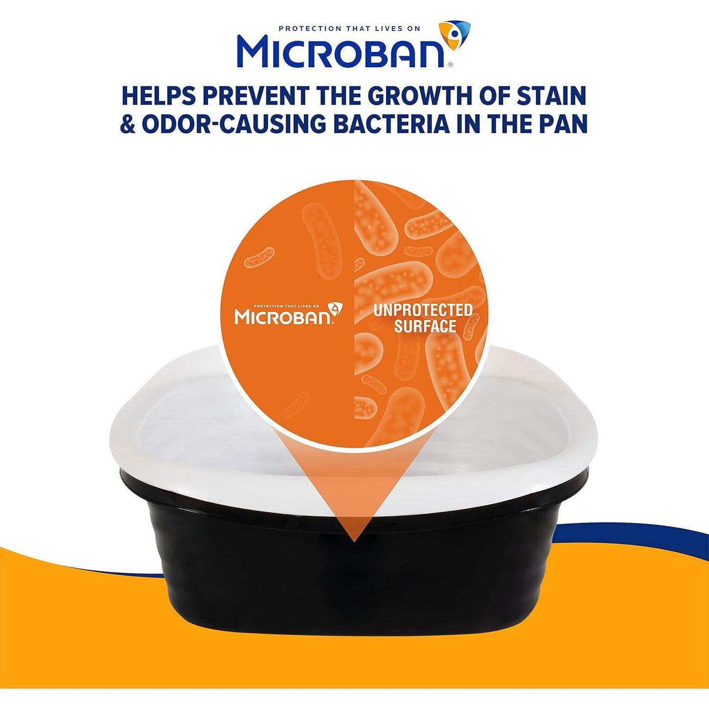 Arm & Hammer Large Sifting Litter Box Scoop Free Cat Litter Tray with Microban, Made in USA