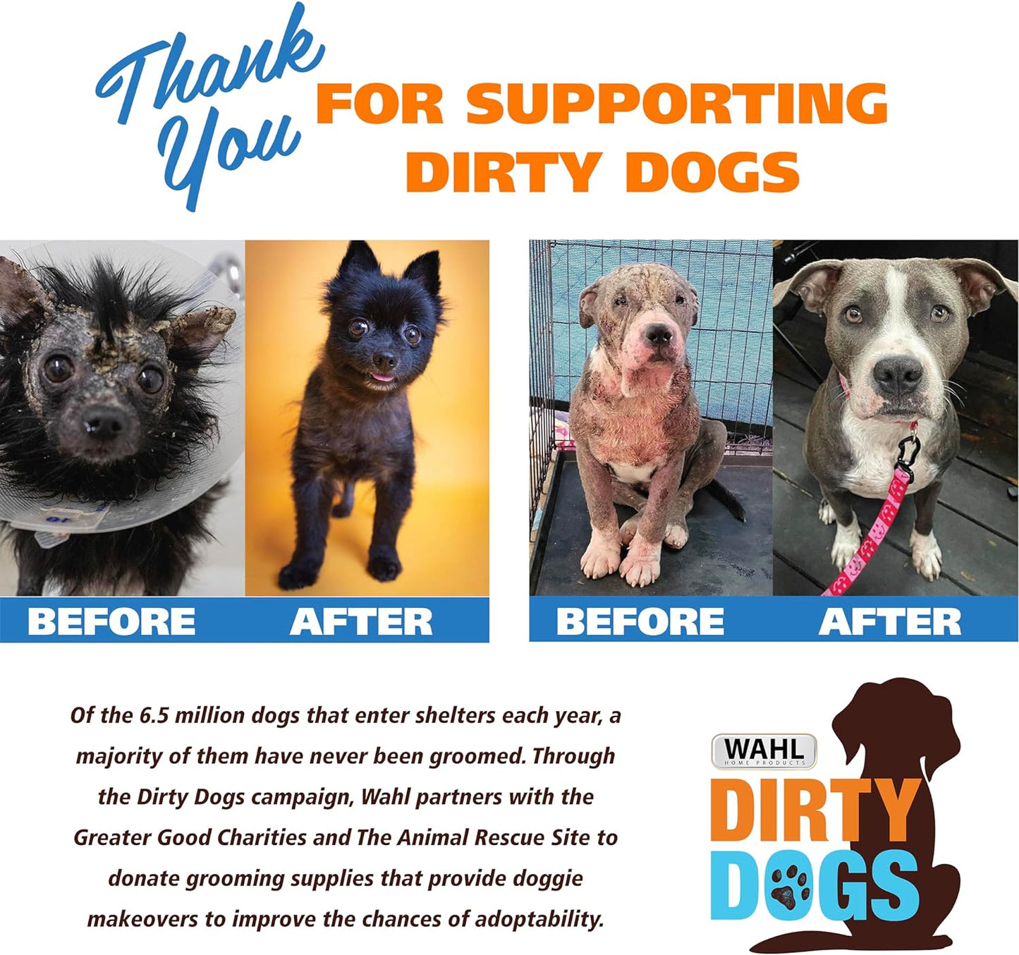 Wahl USA 4-In-1 Calming Dog Shampoo with Lavender Chamomile Scent – Cleans, Conditions, Detangles, & Moisturizes - Pet Friendly Formula - 24 Oz - Model 820000A