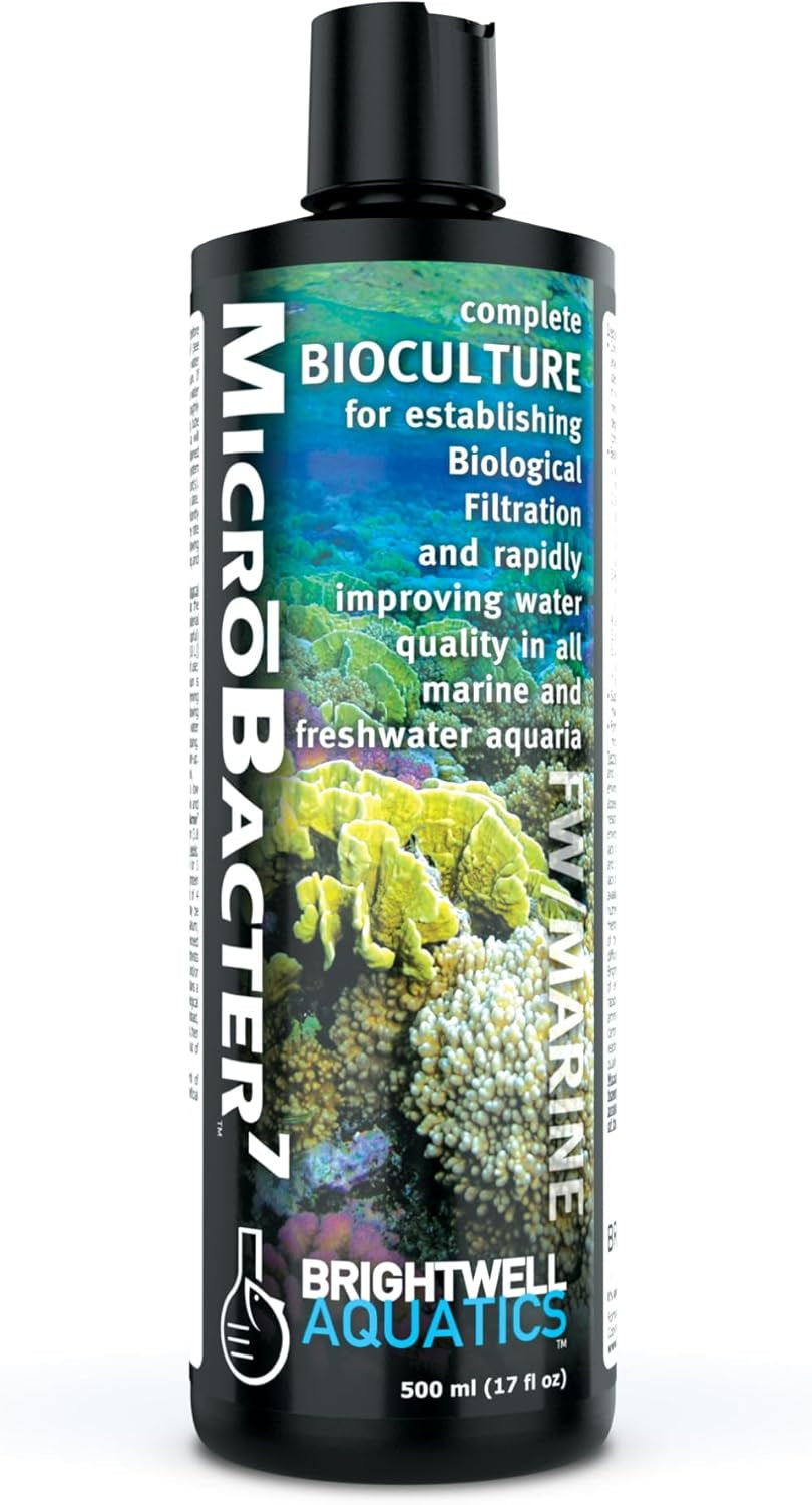 Microbacter7 – Advanced Aquarium Biofilter Support for Fresh & Saltwater (16.9 fl oz)