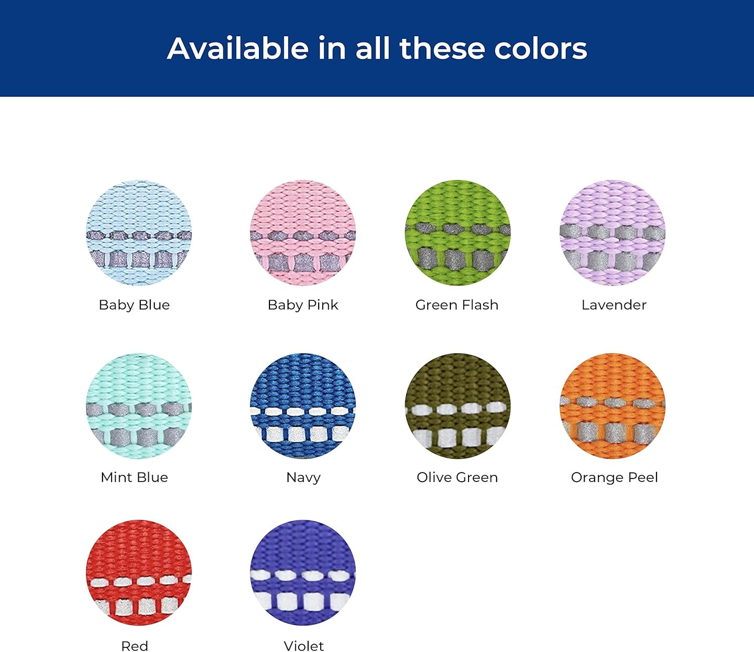 Reflective Neoprene-Padded Dog Collar – Large (18"–26")