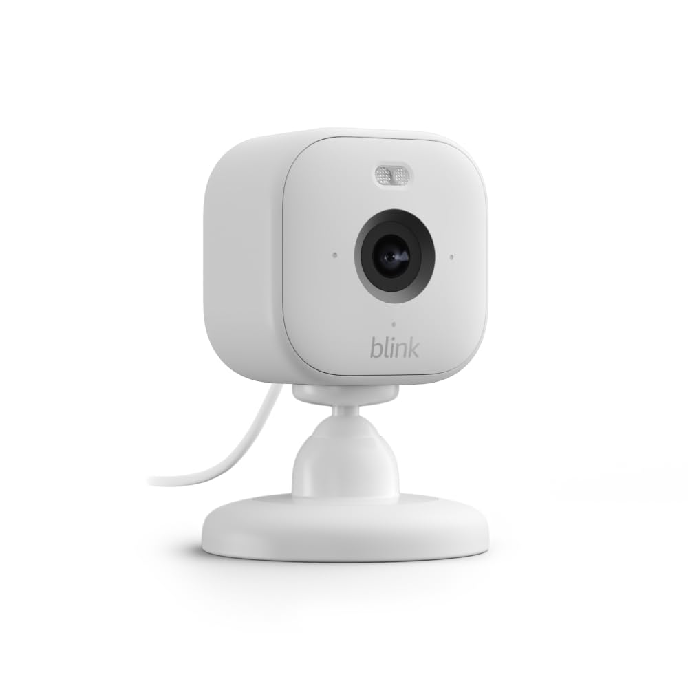Mini 2 (Newest Model) — Home Security & Pet Camera(S) with HD Video, Color Night View, Motion Detection, Two-Way Audio, and Built-In Spotlight — 1 Camera (White)
