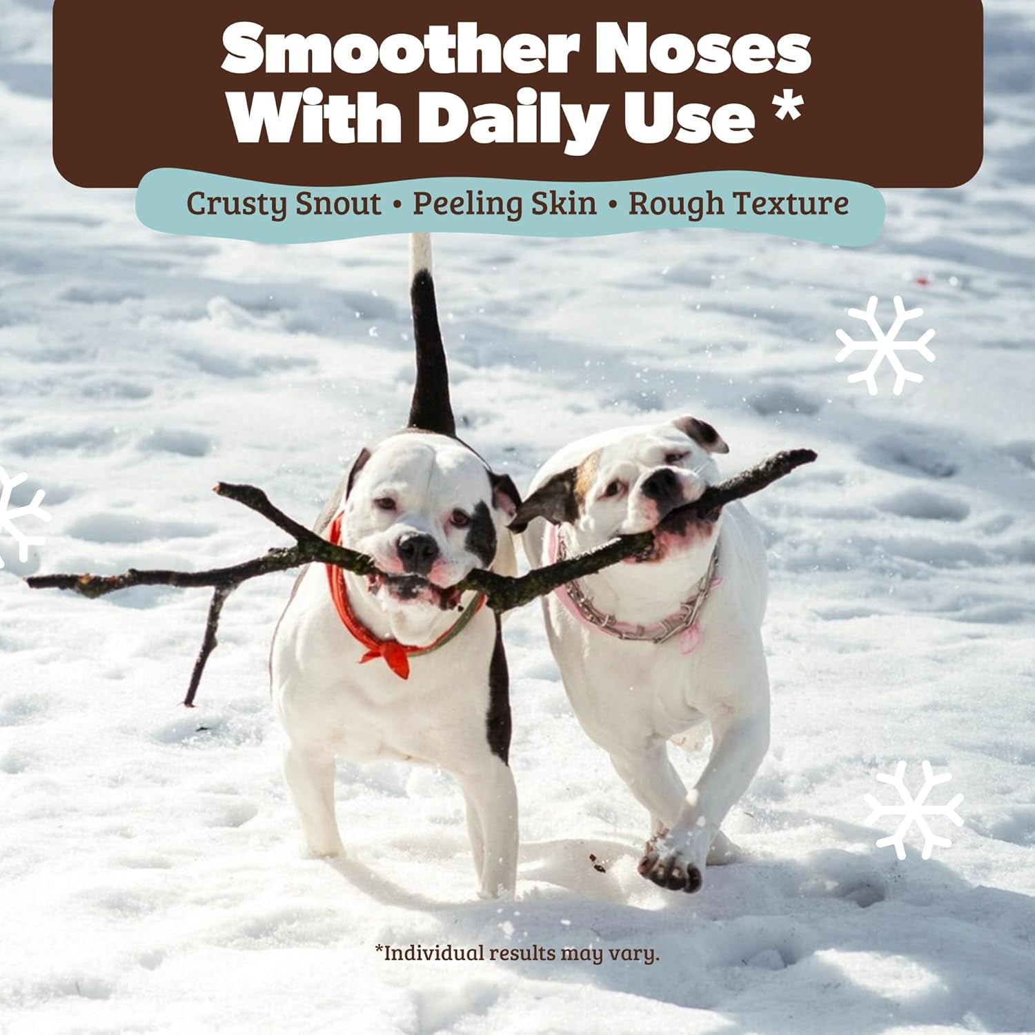 Moisturizing Dog Nose Care for Dry, Cracked Snouts with Coconut Oil & Shea Butter, Lick Safe Formula for All Breeds, 0.15 Oz Stick