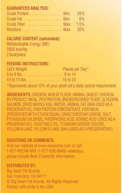 Irresistibles Salmon Soft Cat Treats, 6.5 Ounce Bag (Pack of 10)
