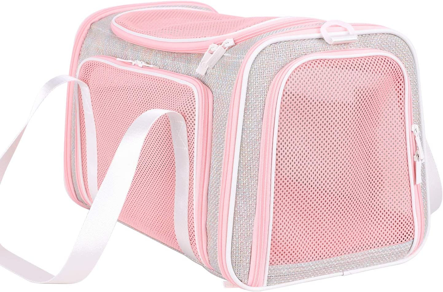 Soft Travel Pet Carrier – Medium Size for Cats & Small Dogs (Fantasy Pink)