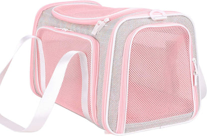Soft Travel Pet Carrier – Medium Size for Cats & Small Dogs (Fantasy Pink)