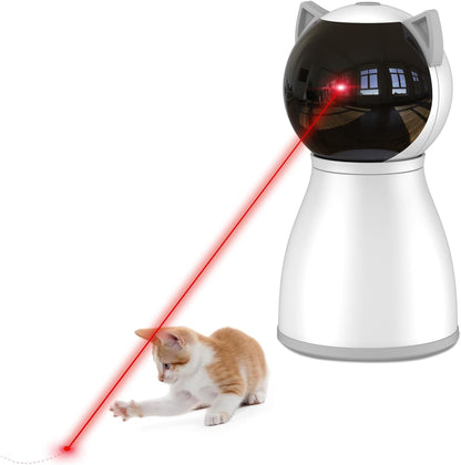Laser Cat Toys for Indoor Cats,The 4Th Generation Real Random Trajectory Motion Activated Rechargeable Automatic Cat Laser Toy,Interactive Cat Toys for Bored Indoor Adult Cats/Kittens 