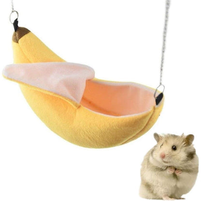 Themed Bed House and Hammock for Small Animals, Cozy Cage Nest for Sugar Gliders, Hamsters, and Small Birds