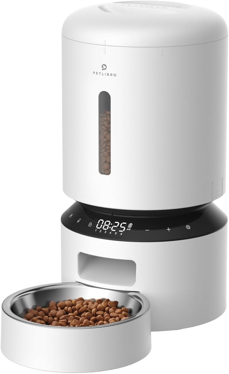Automatic WiFi Cat Feeder – 5G Timed Dispenser with Freshness Seal, Up to 10 Meals/Day (48 Portions)