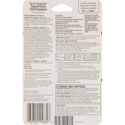 Ultraguard Topical Flea and Tick Prevention for Cats and Kittens - Three Monthly Treatments