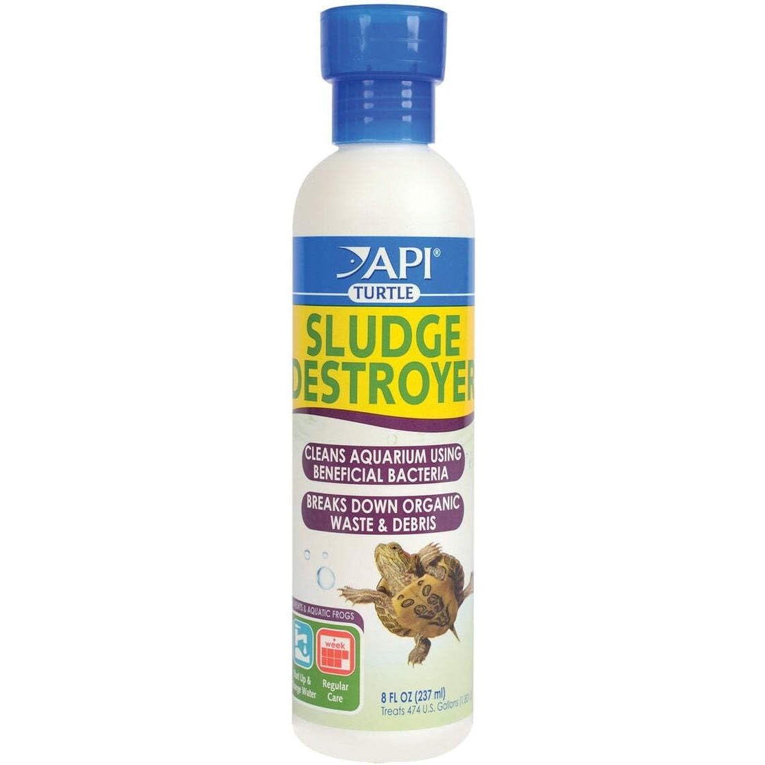 Turtle Sludge Destroyer - Aquarium Cleaner and Sludge Remover Treatment, 8 oz