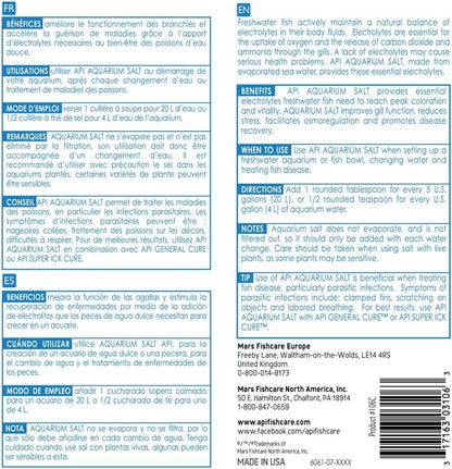 AQUARIUM SALT Freshwater Aquarium Salt 65-Ounce Box