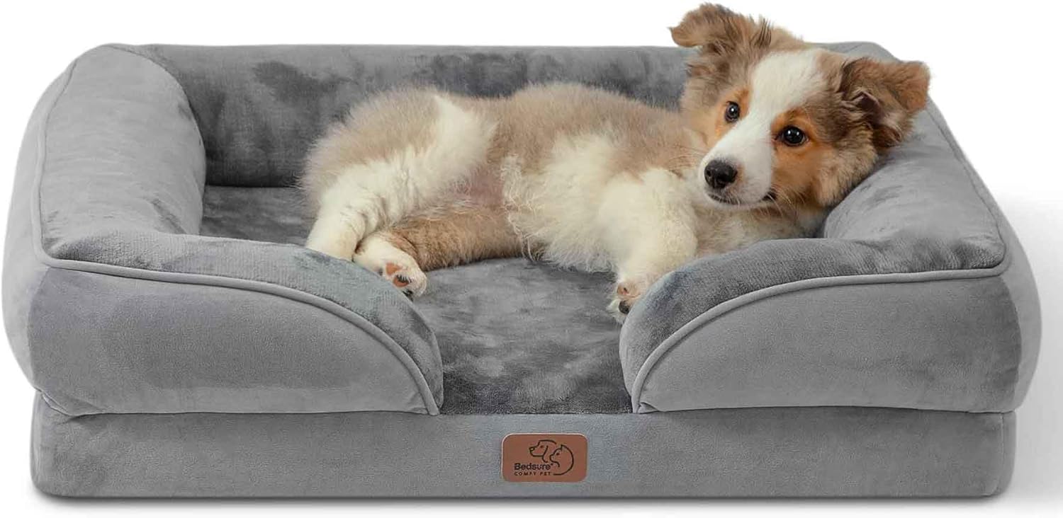 Orthopedic Pet Bed – Waterproof, Washable Sofa-Style Bed for Extra Small Dogs & Cats with Non-Skid Bottom