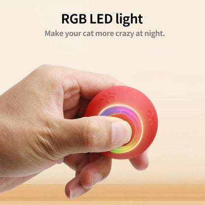 Interactive Cat Toys for Bored Indoor Cats - Motion Activated, RGB Lighting, 2 Speed Settings & 3 Modes - for Cats & Kittens!