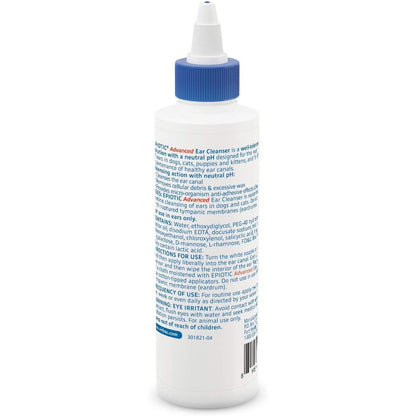 Advanced Ear Cleanser for Dogs and Cats - Gentle and Effective Formula, 4 Oz