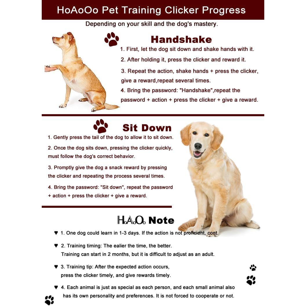 Pet Training Clicker with Wrist Strap - Dog Training Clickers in Black and Blue