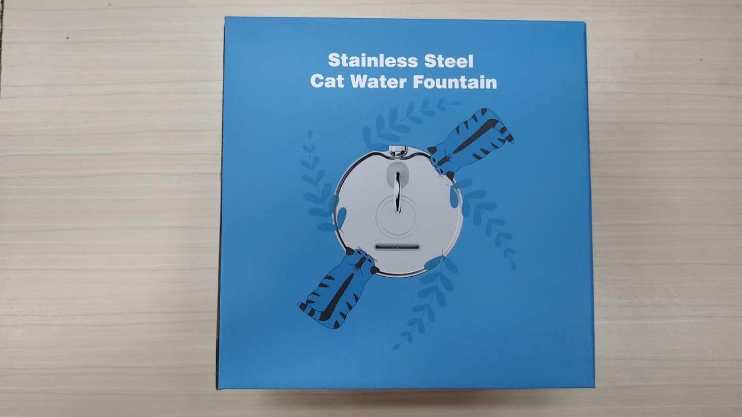 Cat Water Fountain Stainless Steel: Cat Fountain for Drinking - 88Oz/2.6L Pet Water Fountain for Cats Indoor - Quiet Cats Water Bowl Dispenser - Pets Feeding & Watering Supplies - for Small Animals