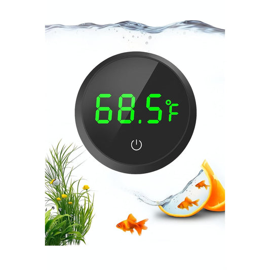 Wireless Digital Aquarium Thermometer with LED Display and Touch Stick