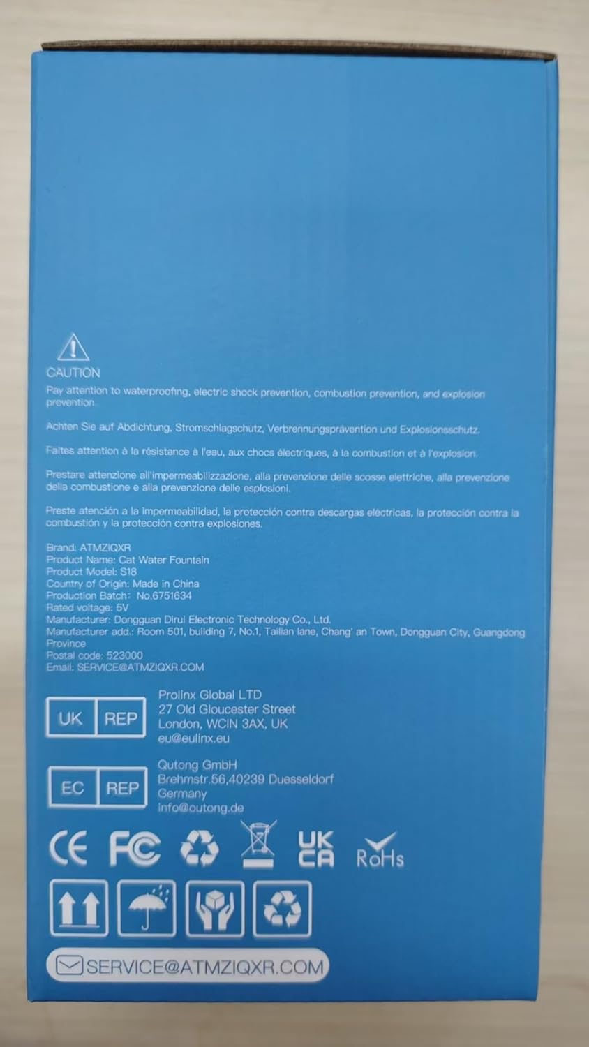 Cat Water Fountain Stainless Steel: Cat Fountain for Drinking - 88Oz/2.6L Pet Water Fountain for Cats Indoor - Quiet Cats Water Bowl Dispenser - Pets Feeding & Watering Supplies - for Small Animals