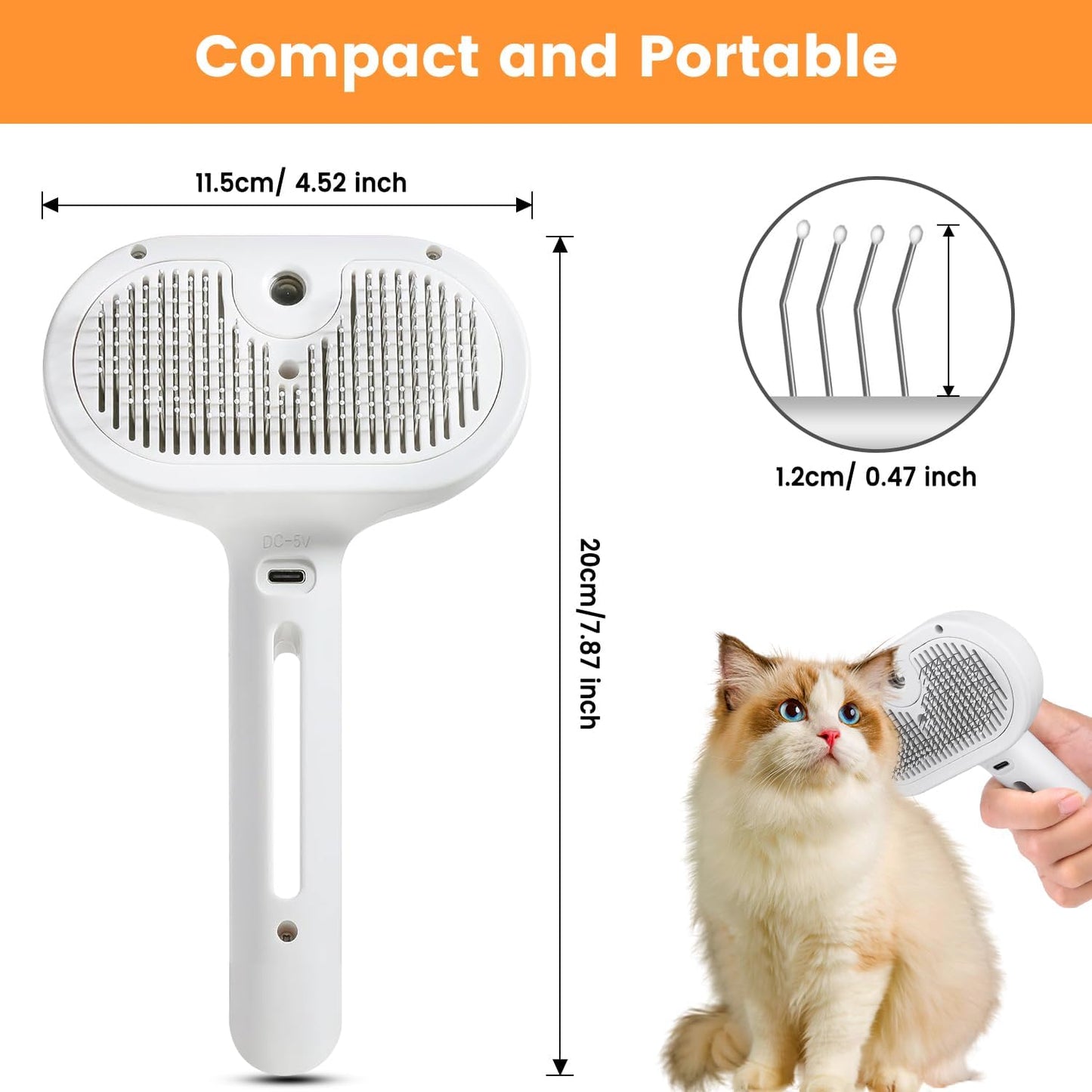 3 in 1 Cat Steam Brush 