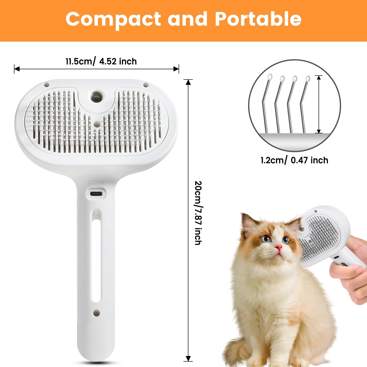 3 in 1 Cat Steam Brush 