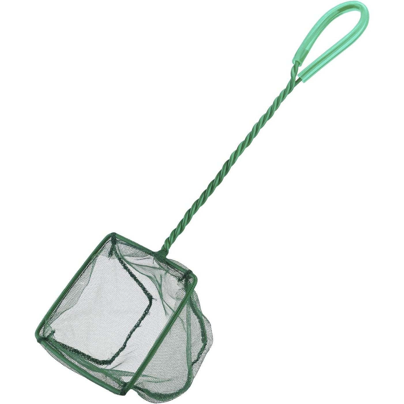 Square Soft Fine Mesh Net for Skimming Sludge, Food Residue, and Waste in Fish Tanks, Small Koi Ponds, and Pools