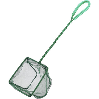 Square Soft Fine Mesh Net for Skimming Sludge, Food Residue, and Waste in Fish Tanks, Small Koi Ponds, and Pools