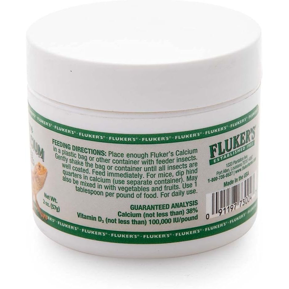 Calcium Reptile Supplement with Vitamin D3 - 2 oz.