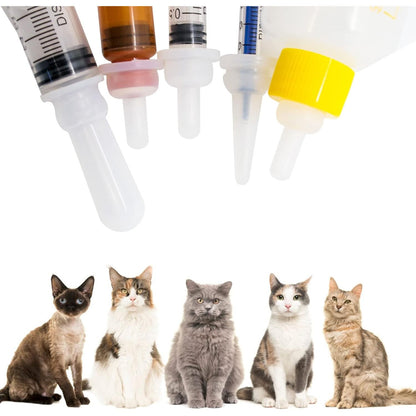 Puppy Kitten Bottle for Nursing, Newborn Baby Dog Cat Rabbit Feeding Bottles with Nipples Feeder Kit