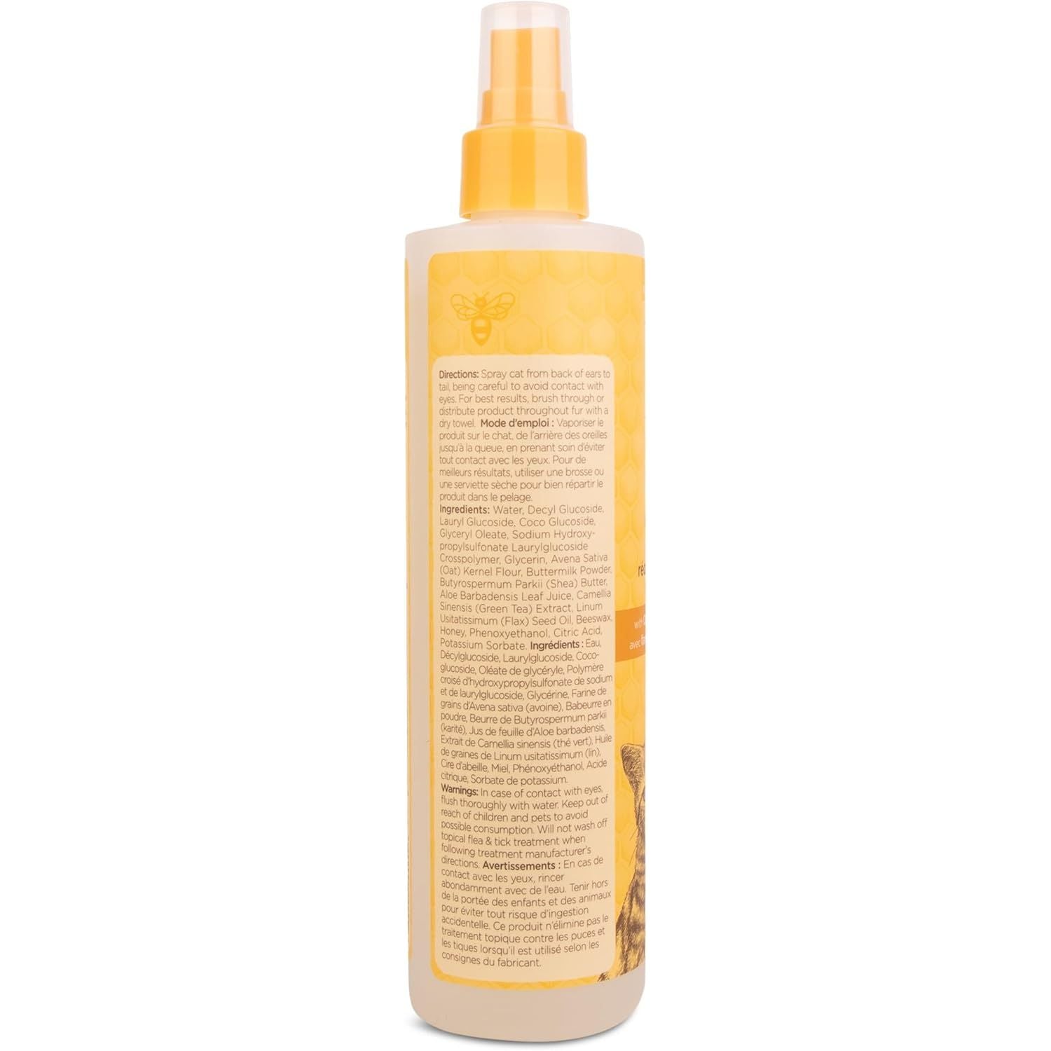 Burt'S Bees for Pets Dander Reducing Cat Spray with Colloidal Oat Flour and Honey - Cat Dander Remover Gives Dry Skin Relief for Cats, Essential Kitten Supplies for Allergy Relief, 10 Fl Oz