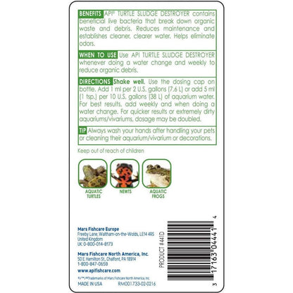 Turtle Sludge Destroyer - Aquarium Cleaner and Sludge Remover Treatment, 8 oz