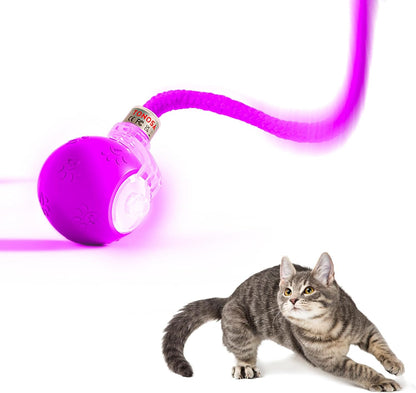 Interactive Cat Toys for Bored Indoor Cats - Motion Activated, RGB Lighting, 2 Speed Settings & 3 Modes - for Cats & Kittens!