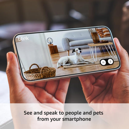 Mini 2 (Newest Model) — Home Security & Pet Camera(S) with HD Video, Color Night View, Motion Detection, Two-Way Audio, and Built-In Spotlight — 1 Camera (White)