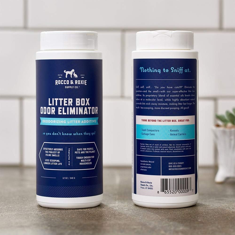  Natural Litter Box Odor Eliminator - Premium Cat Urine Deodorizer, 12 Oz, Safe for Pets