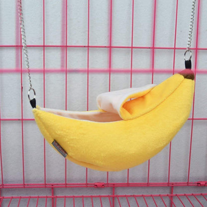 Themed Bed House and Hammock for Small Animals, Cozy Cage Nest for Sugar Gliders, Hamsters, and Small Birds