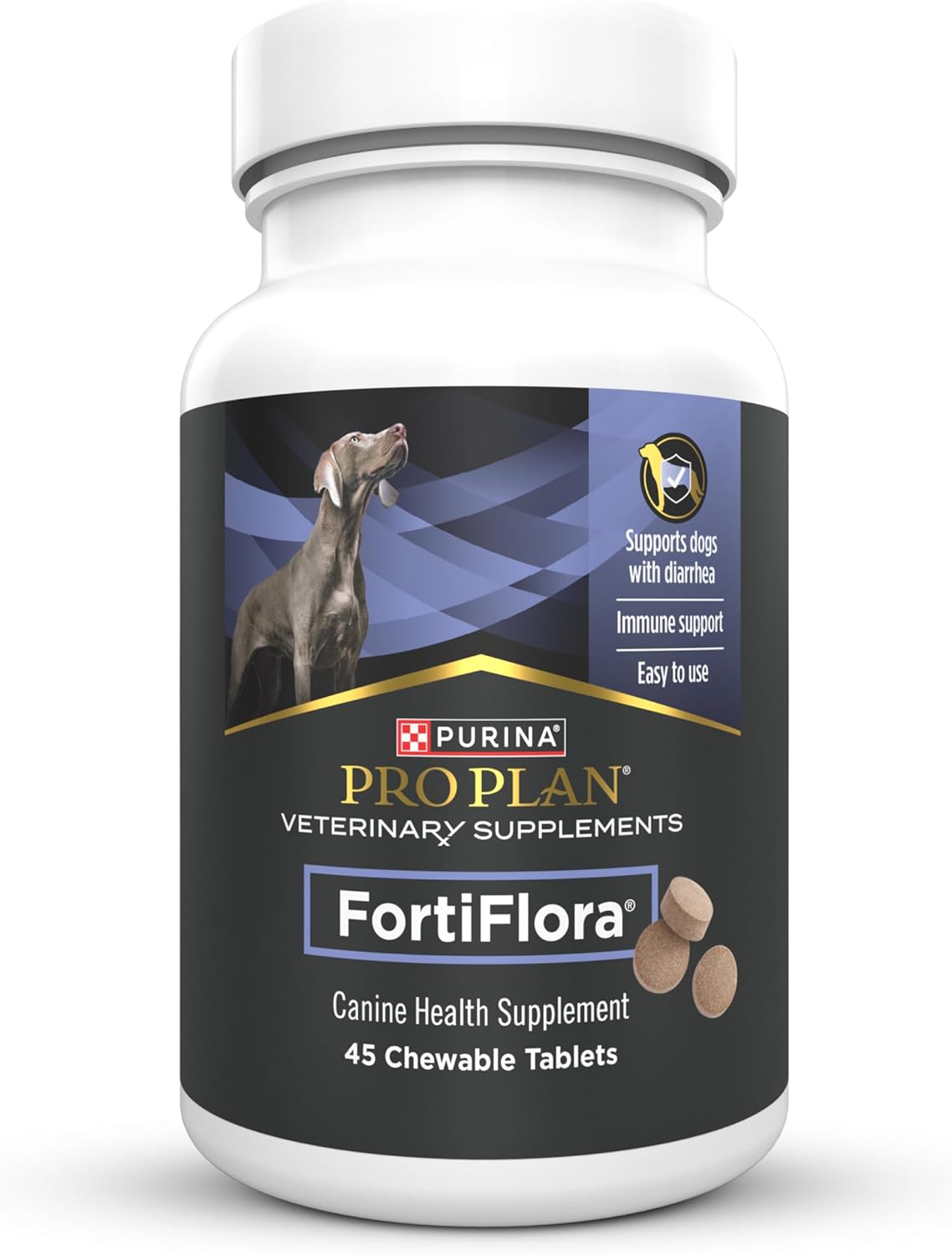 Purina Pro Plan Veterinary Supplements Fortiflora Dog Probiotic Supplement, Canine Nutritional Supplement - 30 Ct. Box