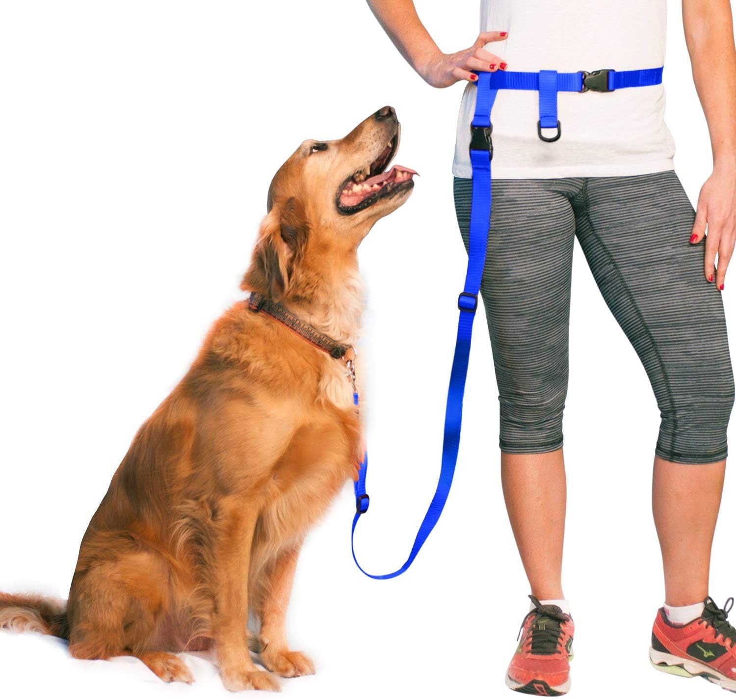  The Buddy System™ Adjustable Hands-Free Dog Leash – Waist-Worn, Convertible & Tangle-Free