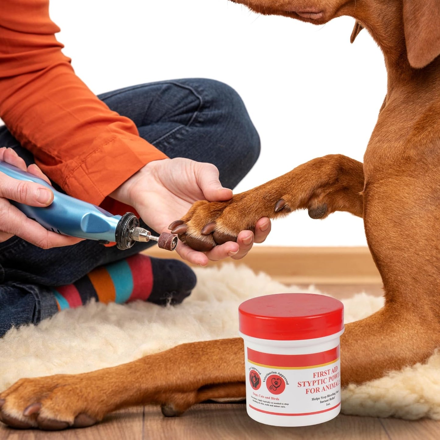G.B.S Styptic Powder for Pets (1 Oz) - Rapid Blood Coagulation Powder for Dogs, Cats, and Birds - Ideal for Nail Clipping, Cuts, and Grooming