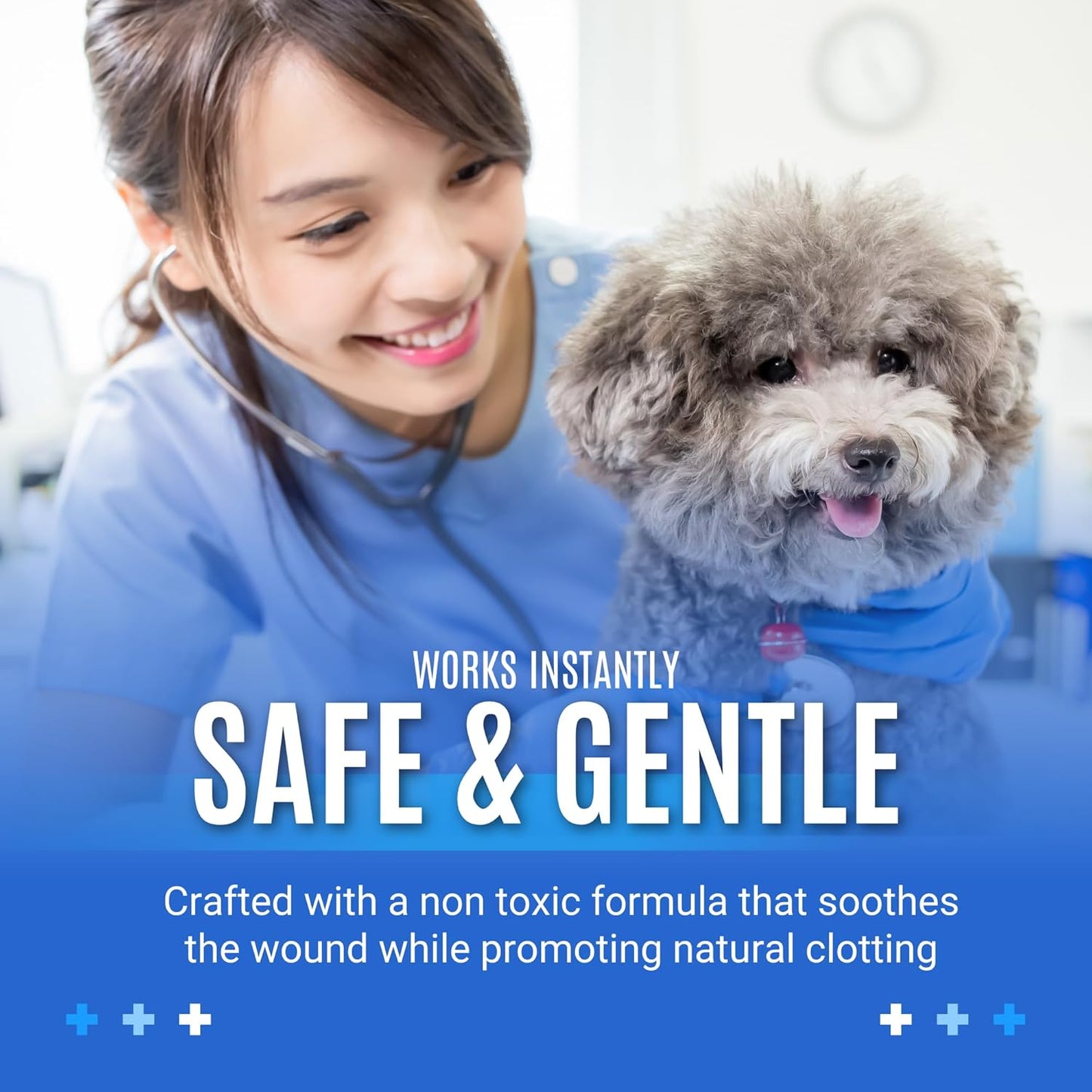 G.B.S Styptic Powder for Pets (1 Oz) - Rapid Blood Coagulation Powder for Dogs, Cats, and Birds - Ideal for Nail Clipping, Cuts, and Grooming