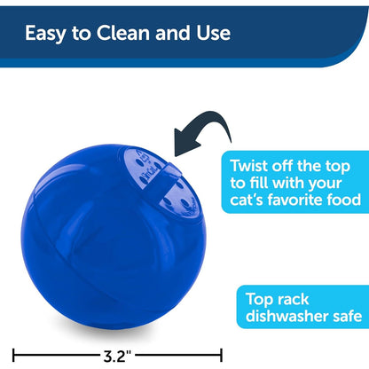 Petsafe Slimcat Interactive Feeder - Fun Mealtime Toy for Cats - Adjustable Portions & Slow Feeding - BPA-Free, Lightweight & Dishwasher-Safe 