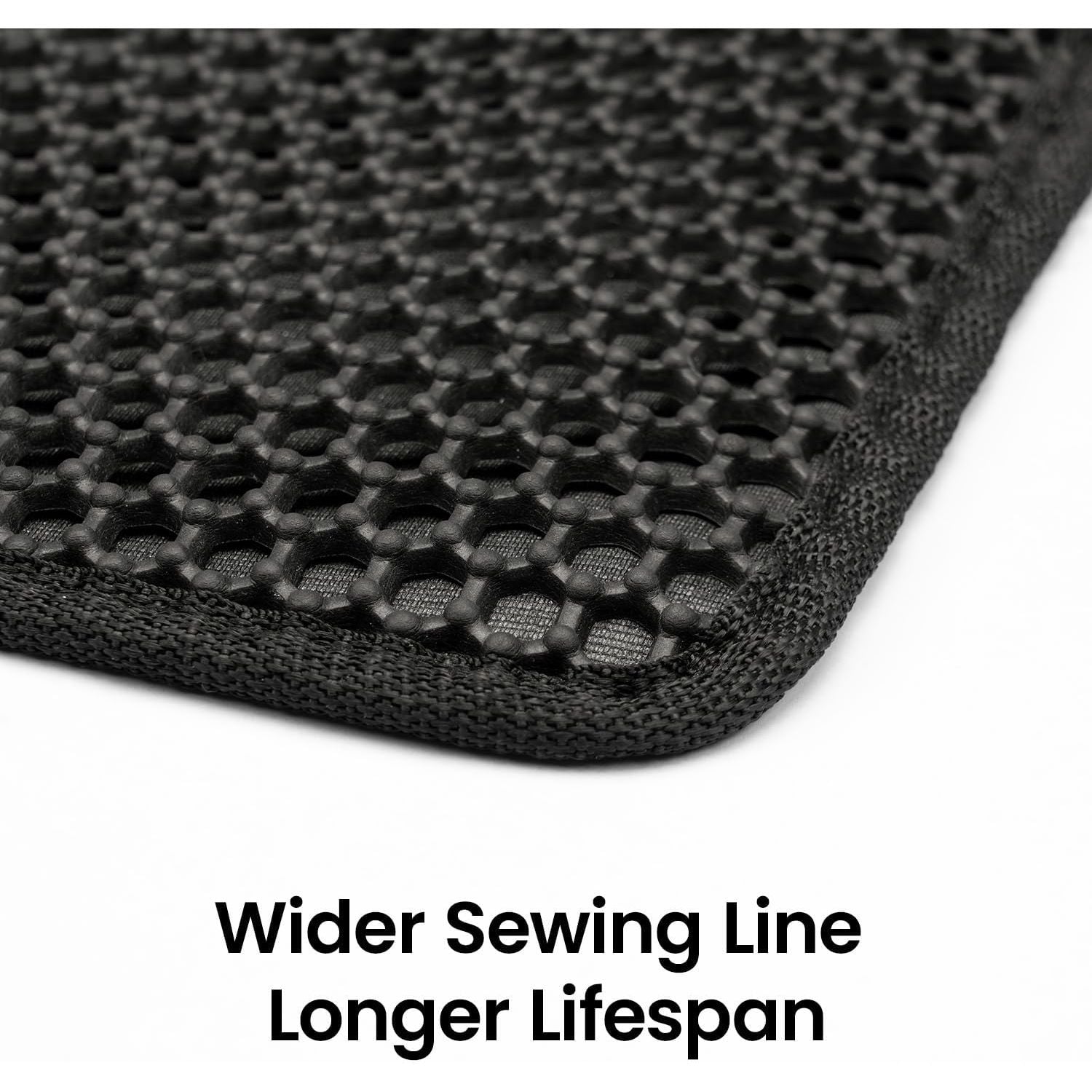 Compact Cat Litter Mat 23.6" x 14.6" - Waterproof and Leakproof Honeycomb Design, Washable and Easy to Clean, Ideal for Small Spaces, Black