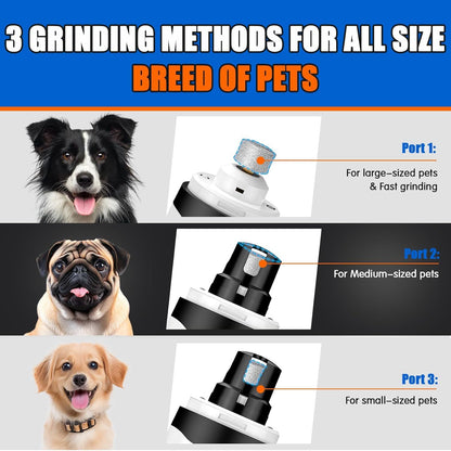 Electric Pet Nail Trimmers with LED Light - Dual-Speed, Quiet Clippers for Dogs and Cats of All Sizes
