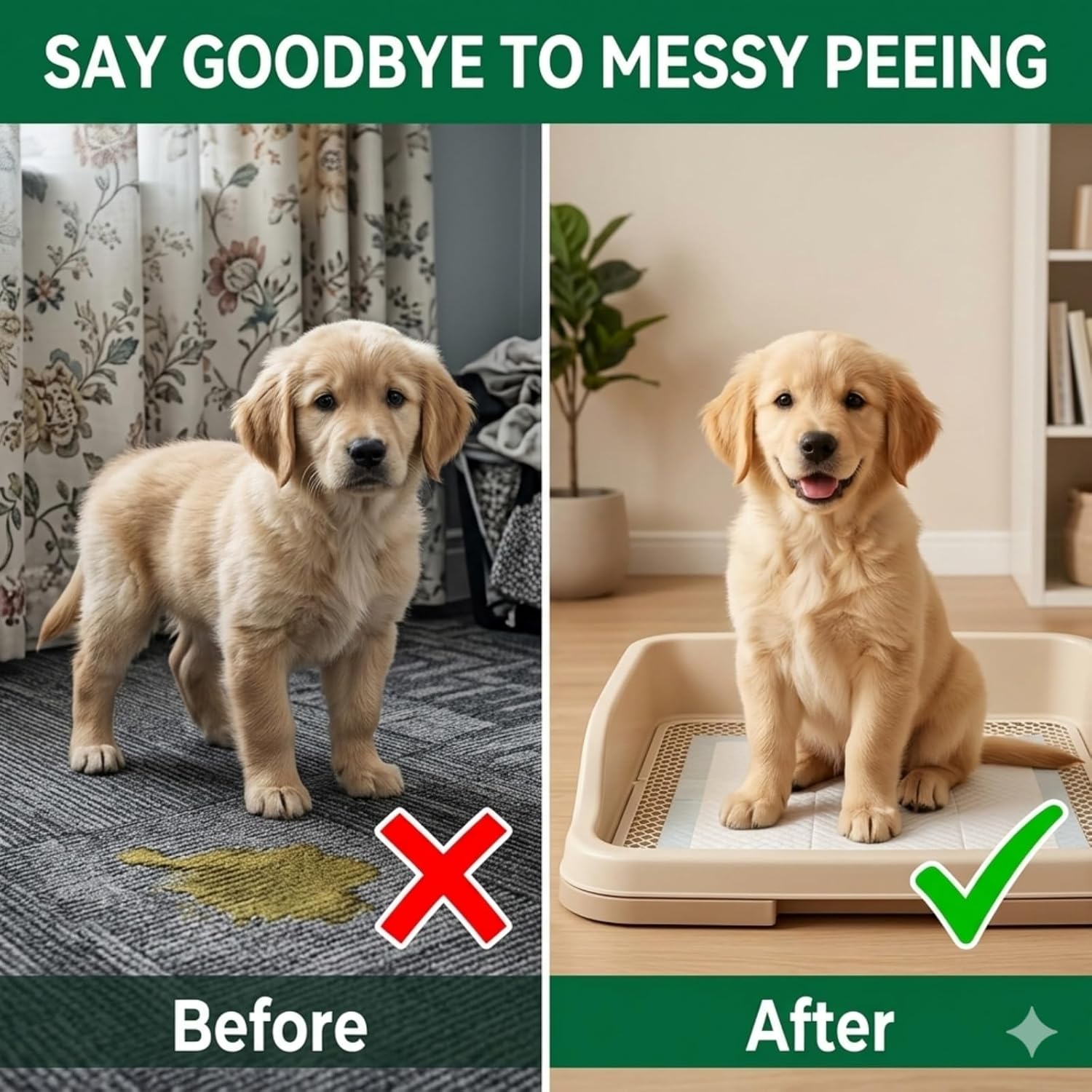 Dog Potty Training Spray - Indoor and Outdoor Training Aid for Potty Pads, Grass, and Patios, Gentle Guidance Solution for New Dogs and Puppies