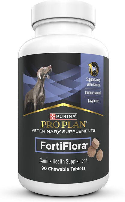 Purina Pro Plan Veterinary Supplements Fortiflora Dog Probiotic Supplement, Canine Nutritional Supplement - 30 Ct. Box