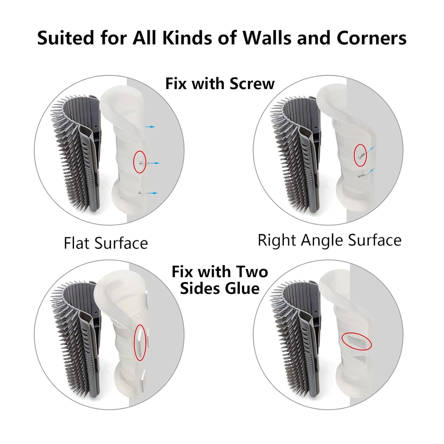 2-Pack Extended Self-Grooming Cat Brush