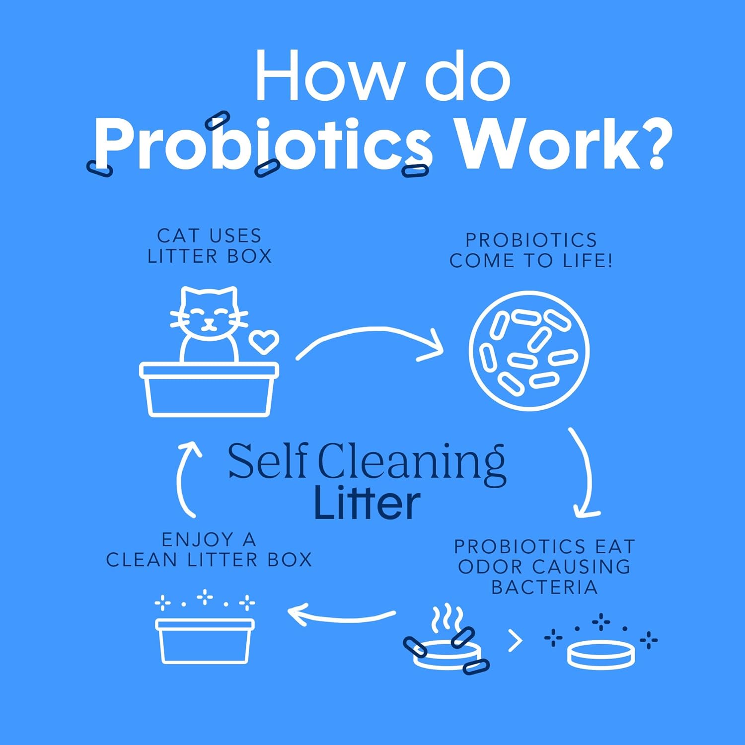 Boxie Probiotic Cat Litter - 40 Days of Odor Control, Clumping Clay, Dust-Free & Fragrance-Free for a Cleaner Home