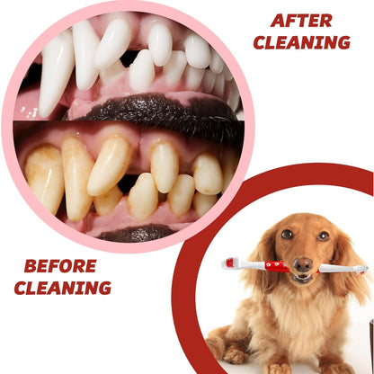 Professional Pet Toothbrush for Dogs and Cats with Soft Bristles 