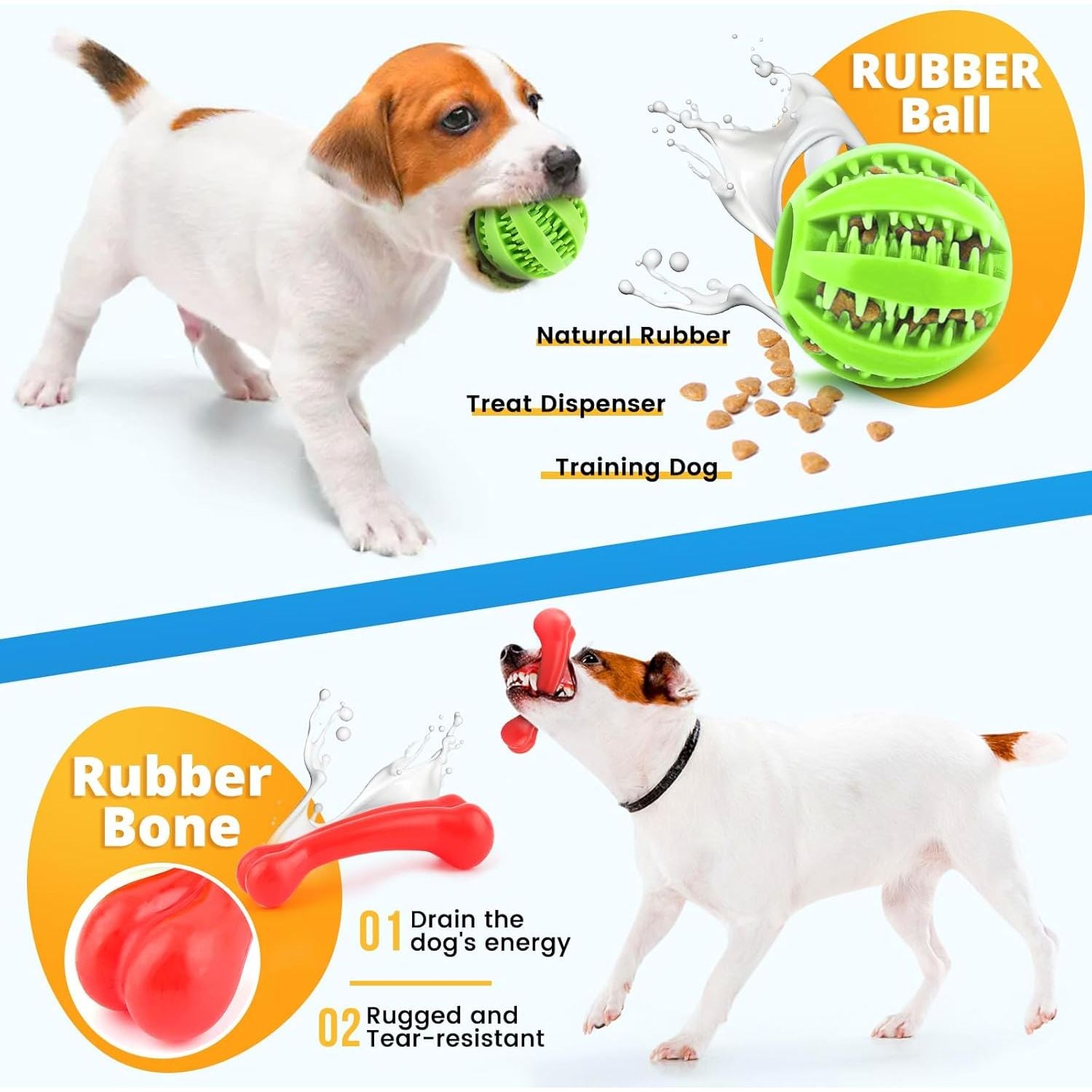  8-Pack Puppy Toy Set for Small Dogs - Includes Plush Squeaky Toys, Rope Toys, and Teething Balls