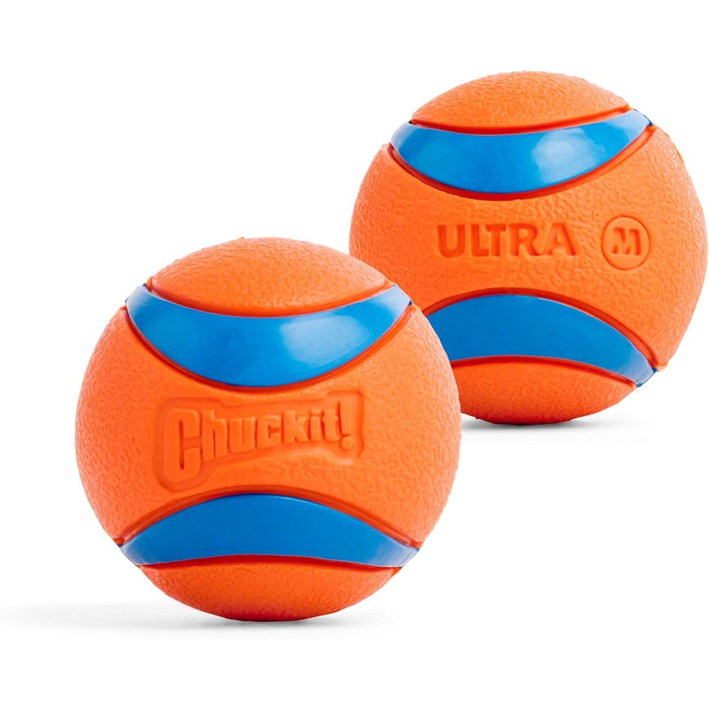  Bouncy Fetch Balls for Dogs 20-60 lbs - Durable Rubber Construction - Floating Water Toy - Pack of 2