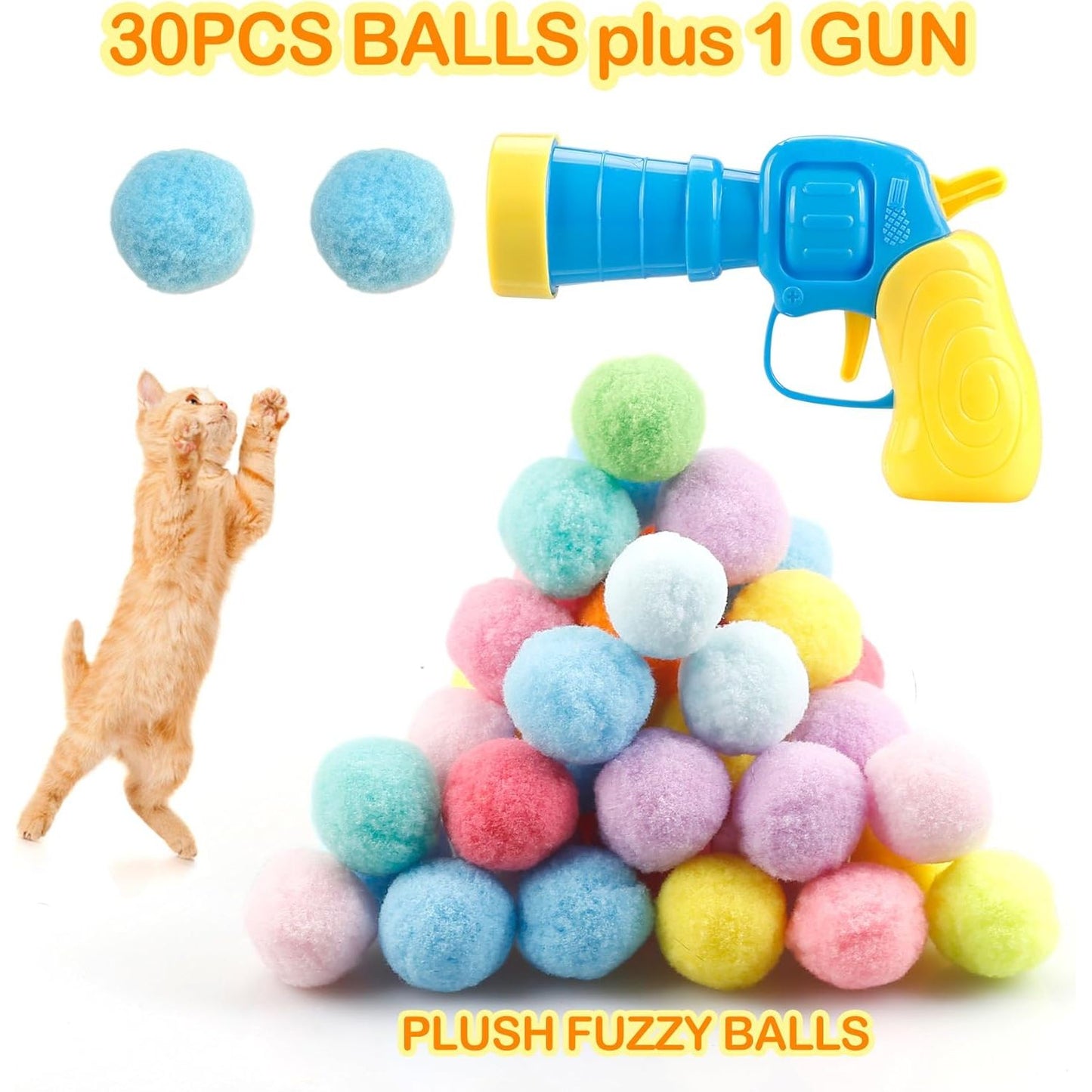  Cat Ball Toy Launcher Gun