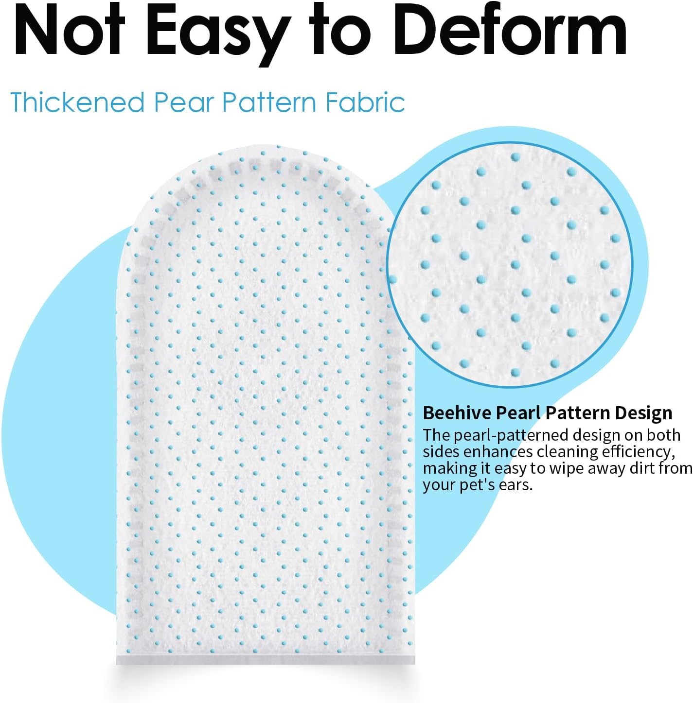 Mooncat Gentle Ear Cleaner Wipes for Cats & Dogs - Soothing Relief for Ear Infections, Mites, and Odors - 40 Easy-to-Use Finger Wipes for Sensitive Ears